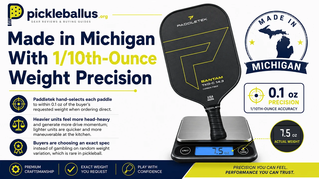Made in Michigan With 1/10th-Ounce Weight Precision