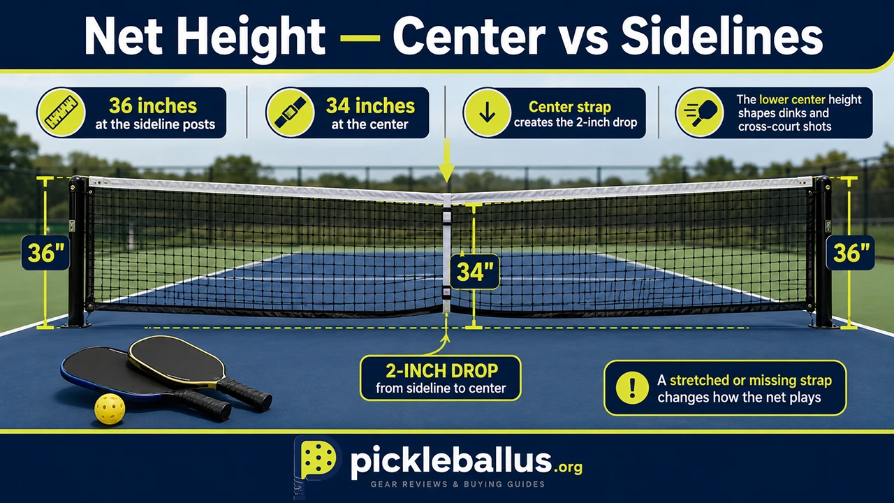 Net Height — Center vs Sidelines