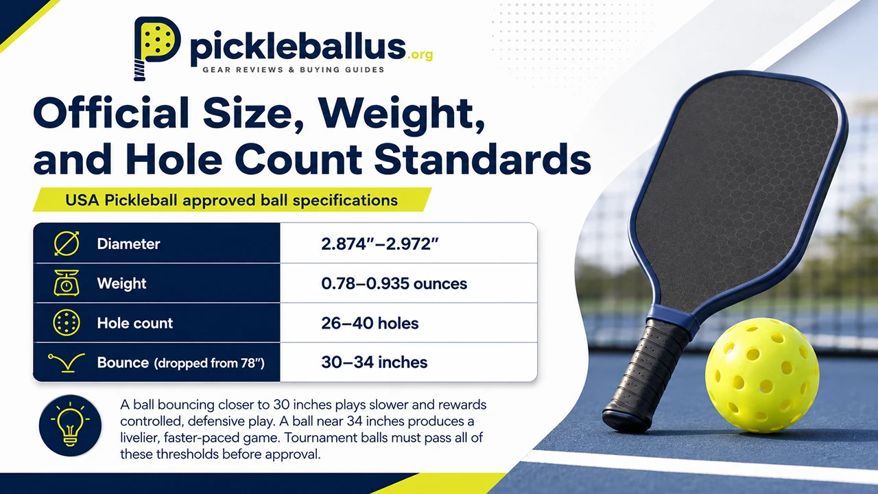 Official Size, Weight, and Hole Count Standards