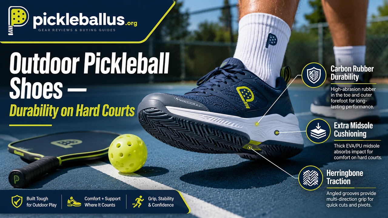 Outdoor Pickleball Shoes — Durability on Hard Courts