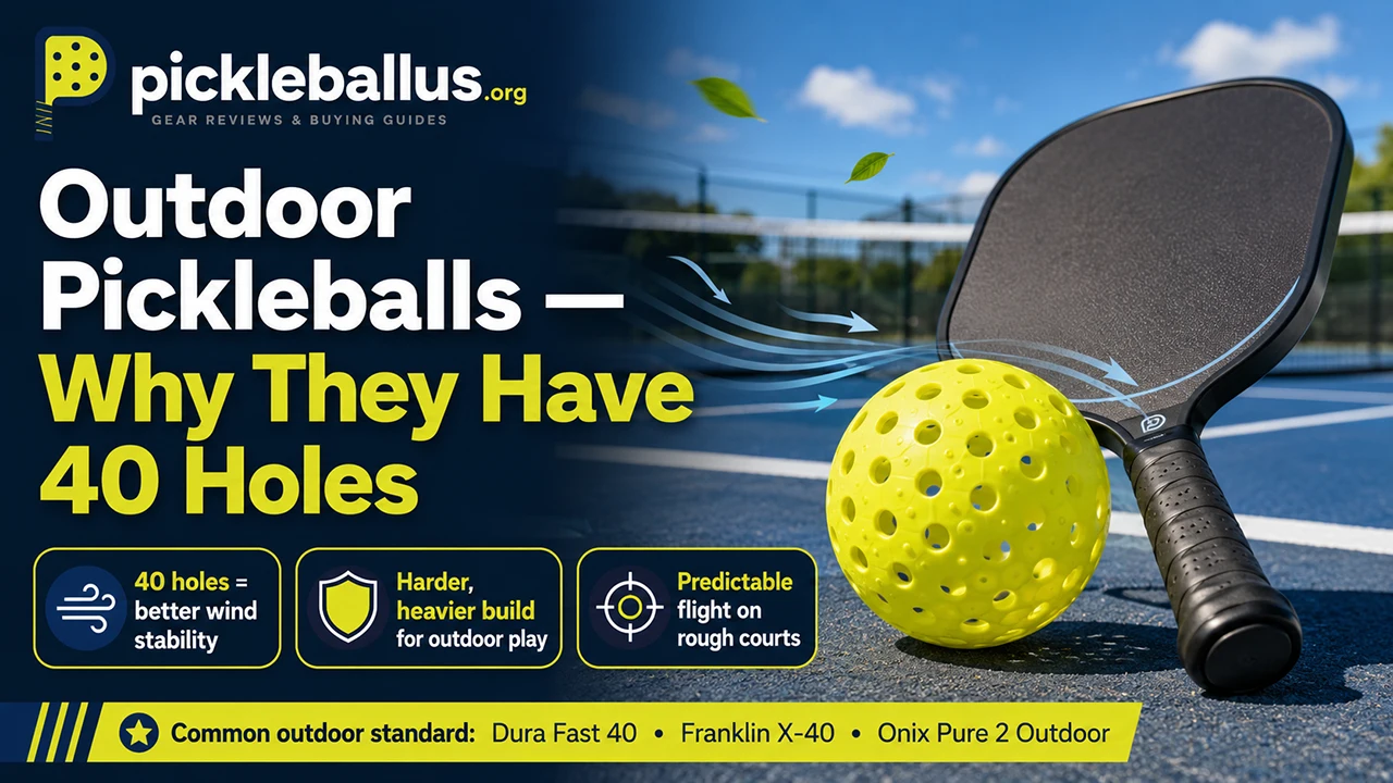 Outdoor Pickleballs — Why They Have 40 Holes