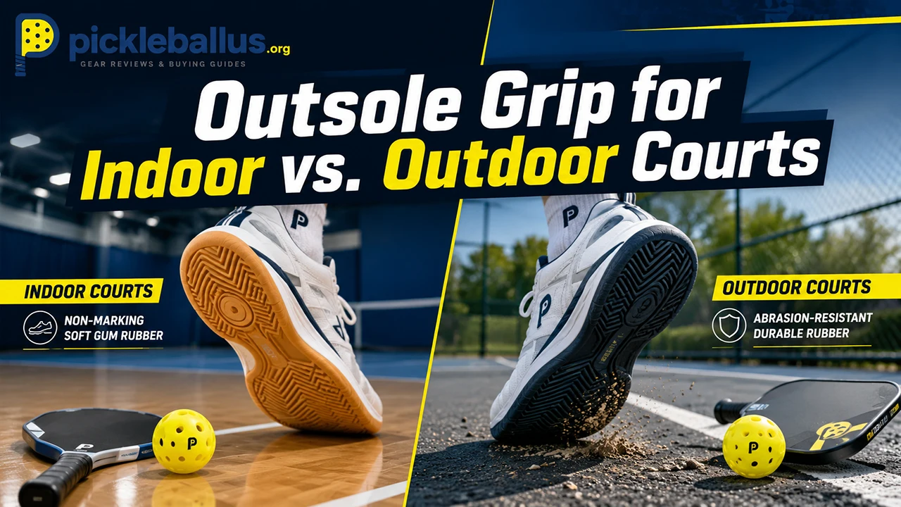 Outsole Grip for Indoor vs. Outdoor Courts