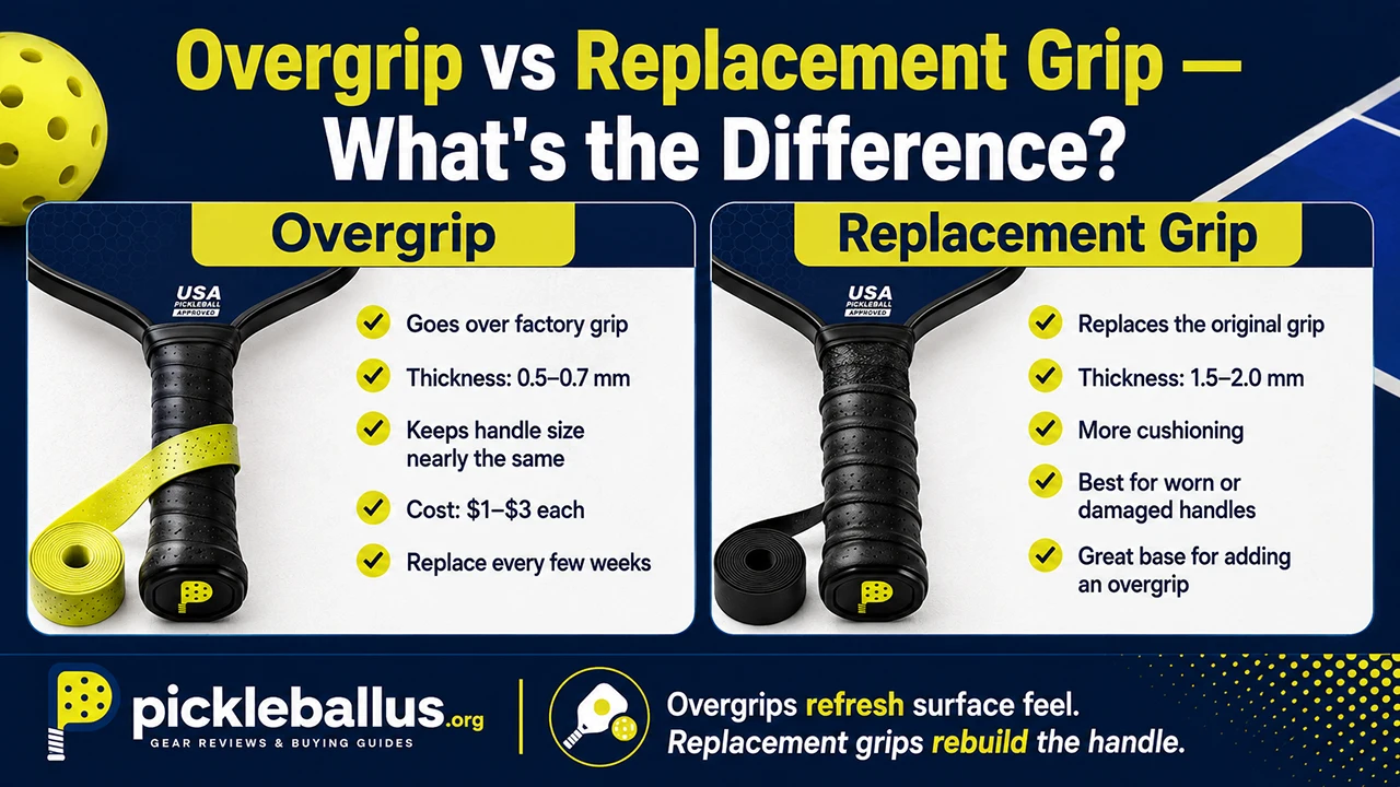 Overgrip vs Replacement Grip — What's the Difference?