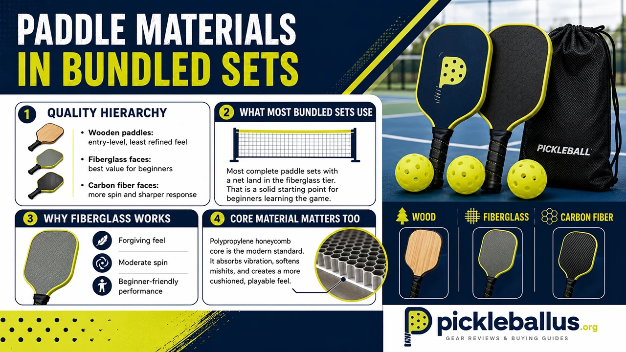 Paddle Materials in Bundled Sets