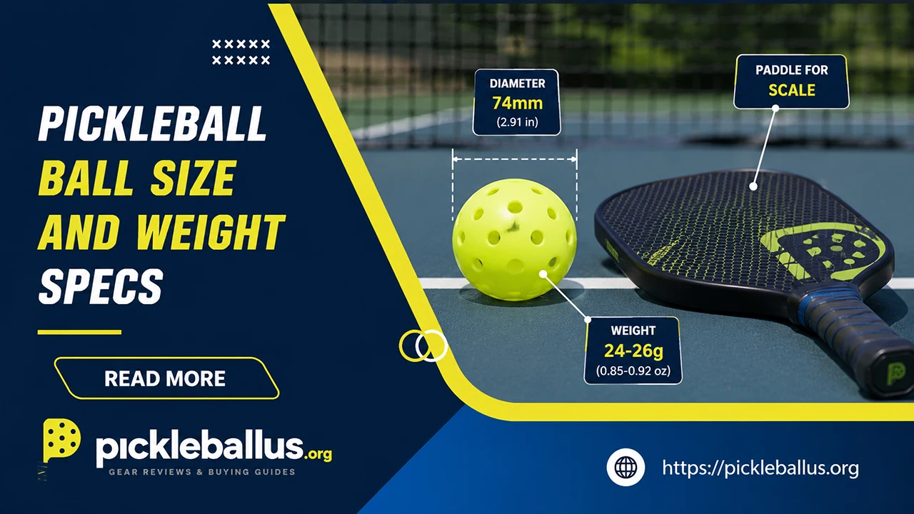 Pickleball Ball Size and Weight Specs