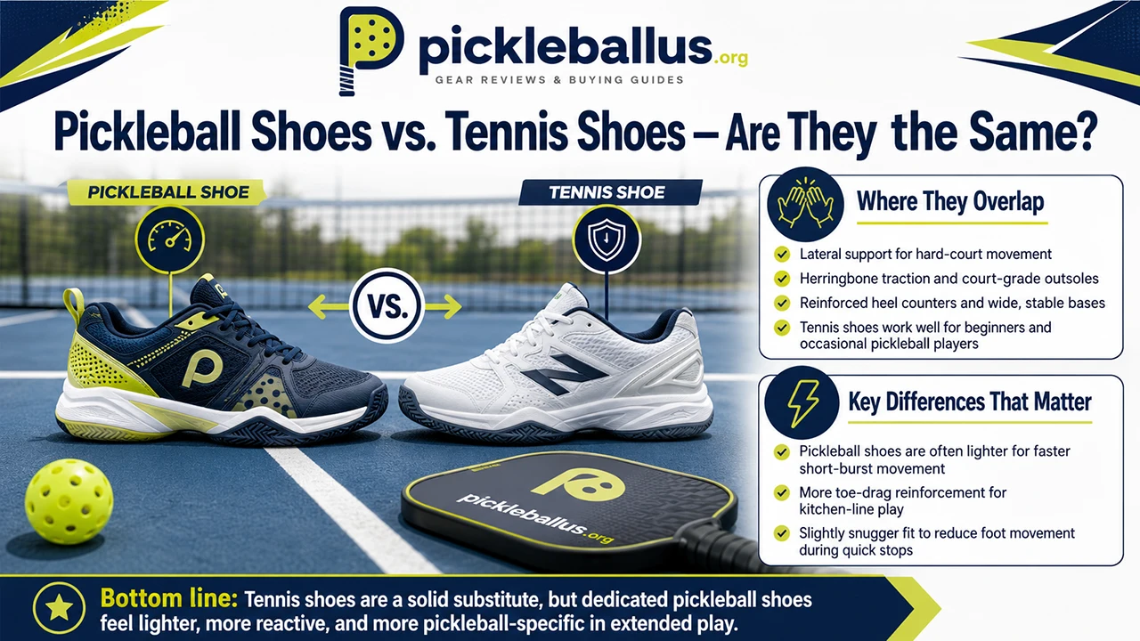 Pickleball Shoes vs. Tennis Shoes — Are They the Same?