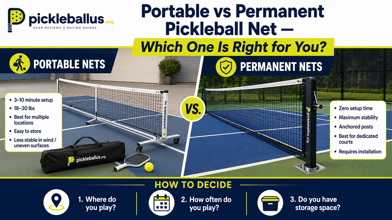Portable vs Permanent Pickleball Net — Which One Is Right for You?