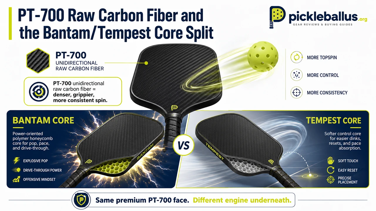 PT-700 Raw Carbon Fiber and the Bantam/Tempest Core Split