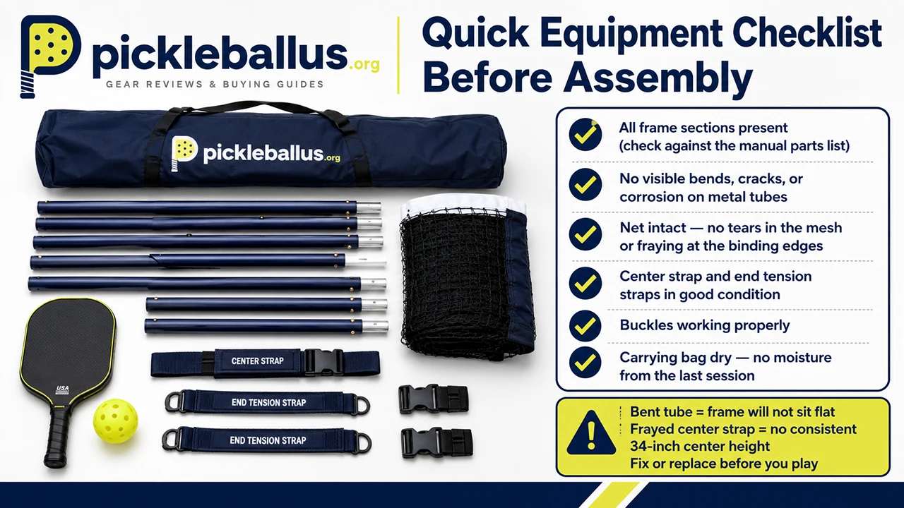 Quick Equipment Checklist Before Assembly