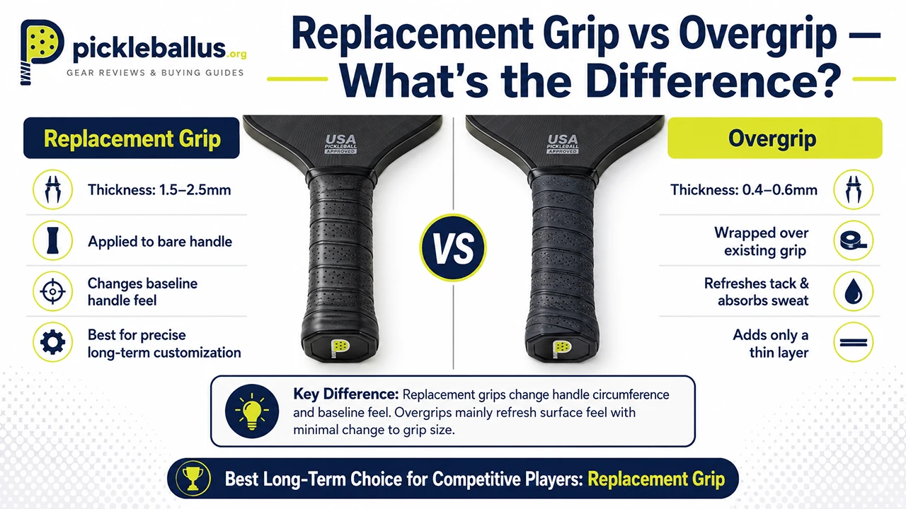 Replacement Grip vs Overgrip — What's the Difference?