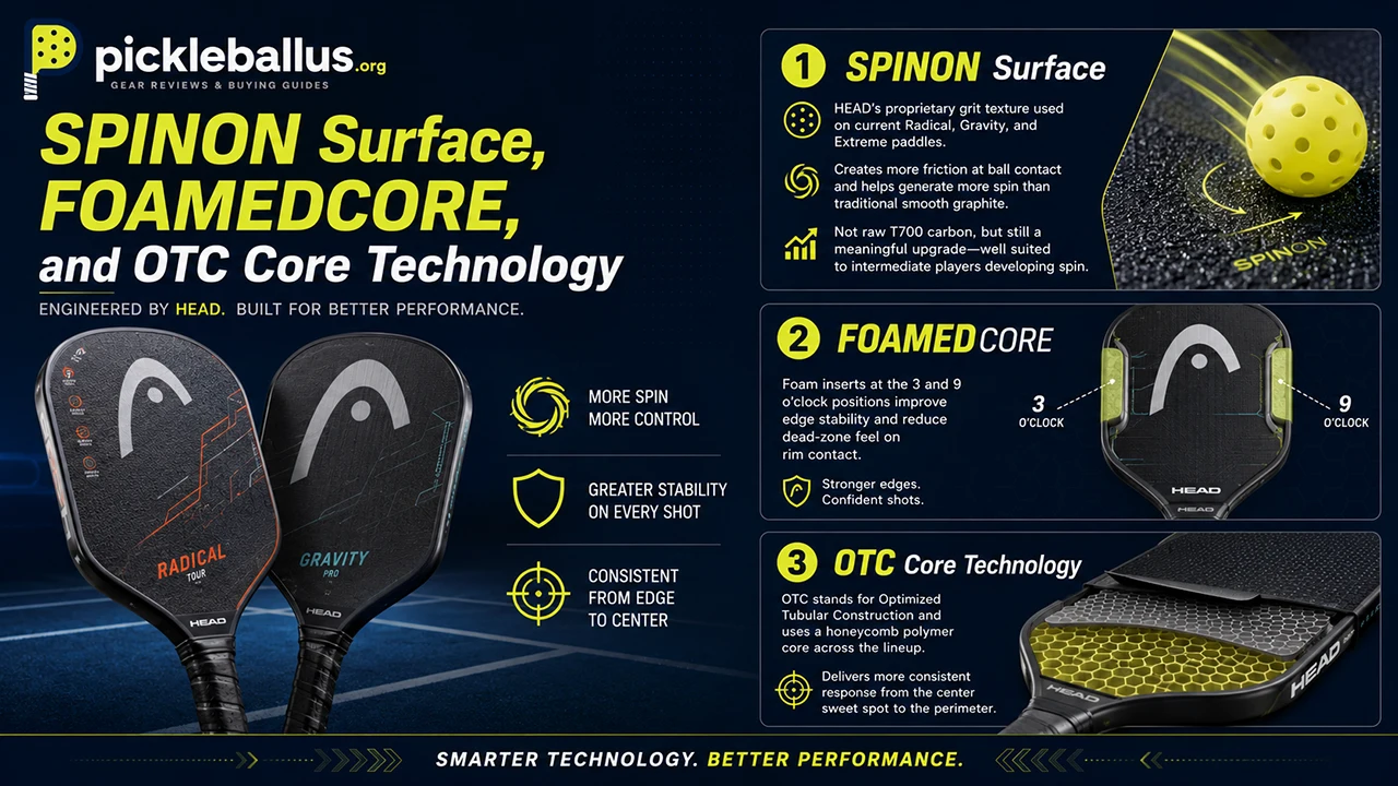 SPINON Surface, FOAMEDCORE, and OTC Core Technology