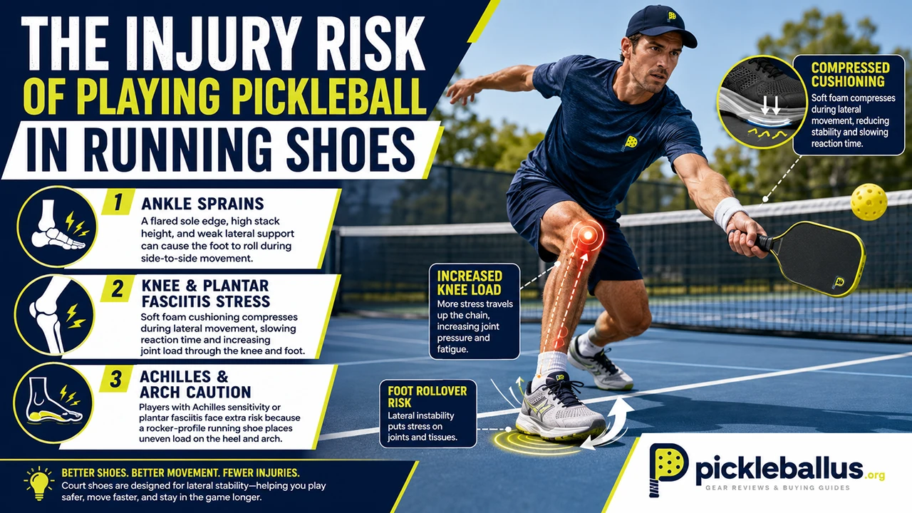 The Injury Risk of Playing Pickleball in Running Shoes
