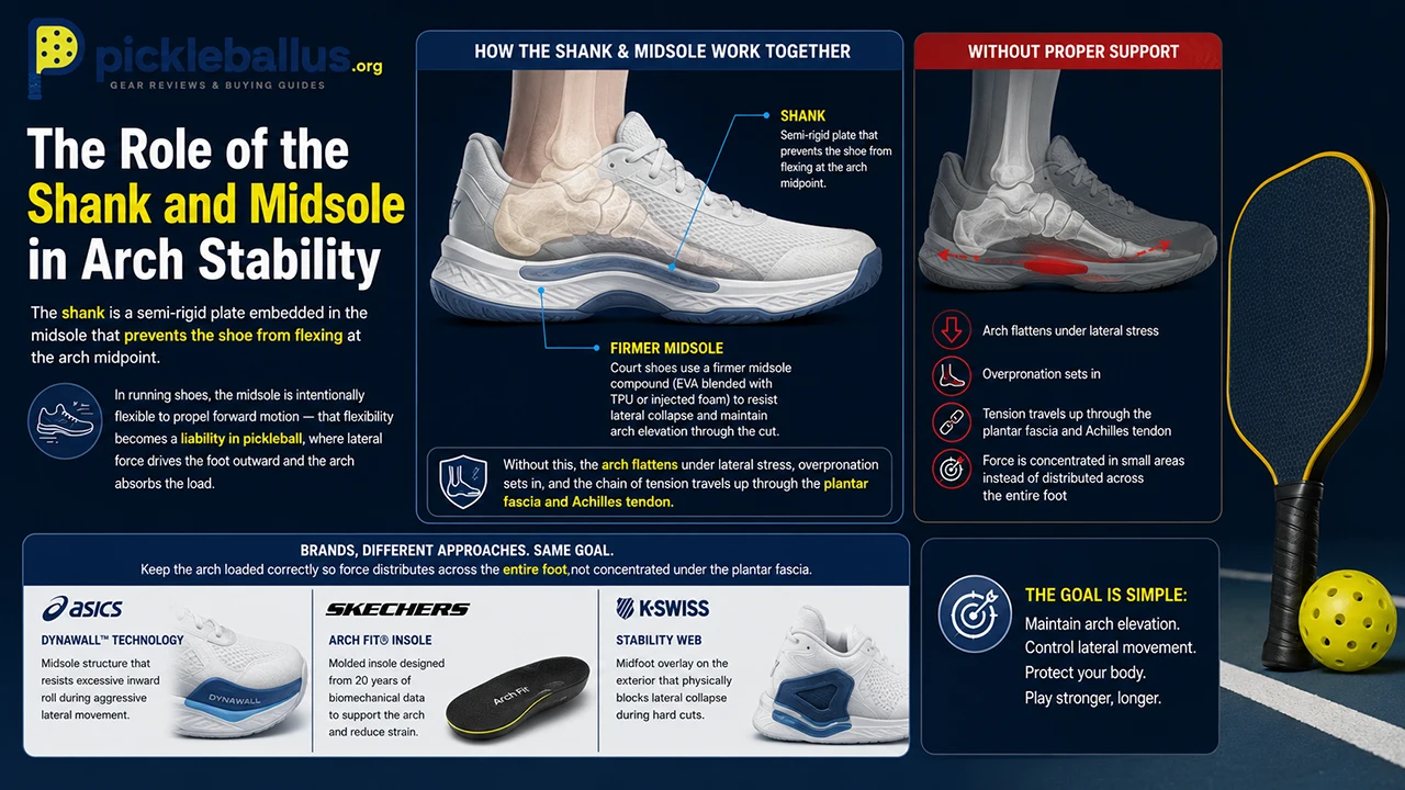 The Role of the Shank and Midsole in Arch Stability