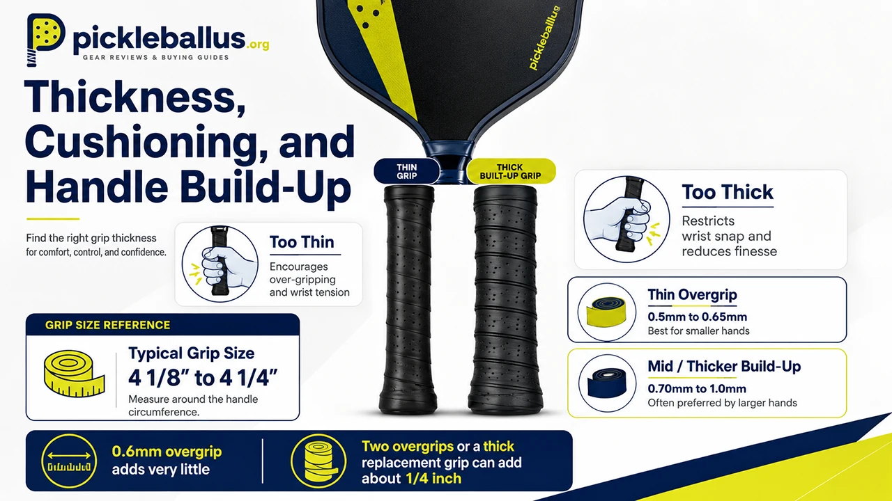 Thickness, Cushioning, and Handle Build-Up