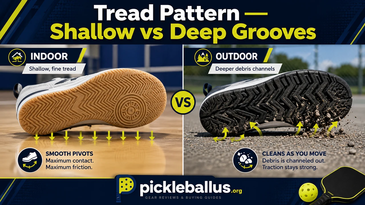 Tread Pattern — Shallow vs Deep Grooves