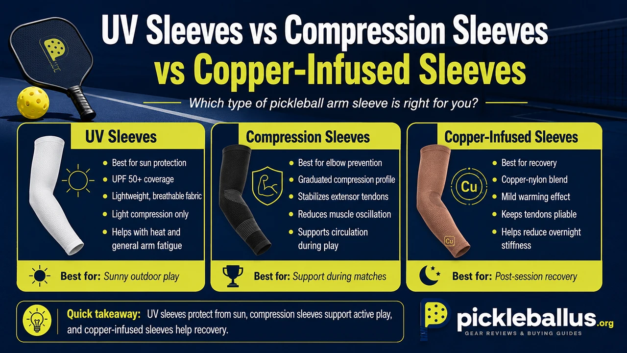 UV Sleeves vs Compression Sleeves vs Copper-Infused Sleeves