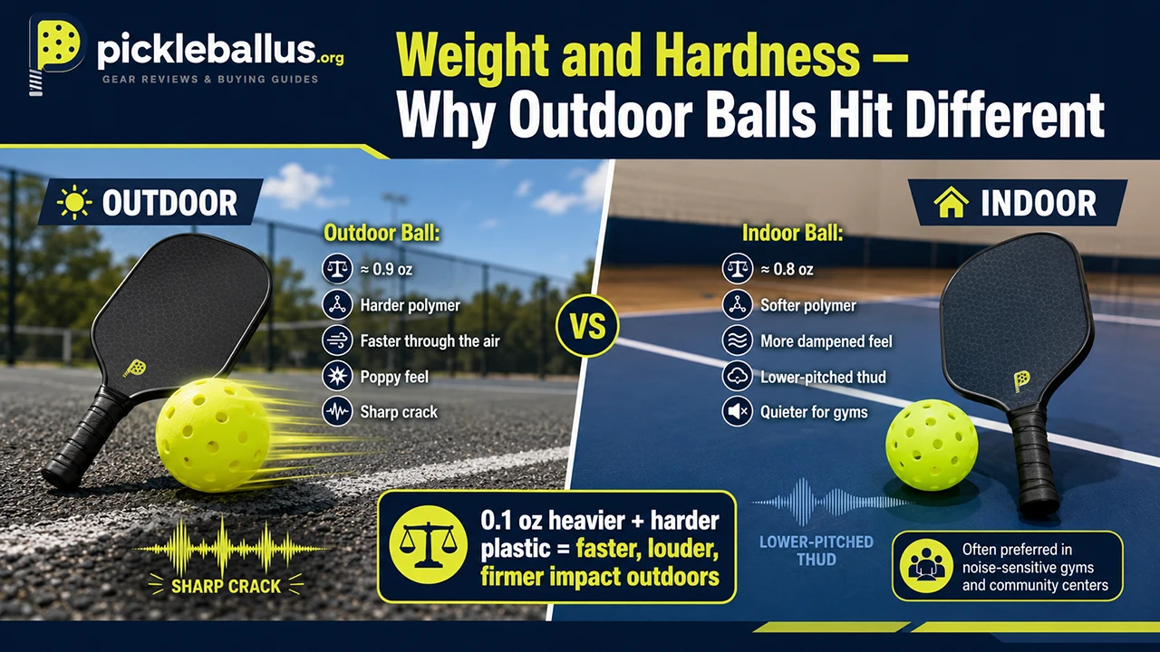 Weight and Hardness — Why Outdoor Balls Hit Different