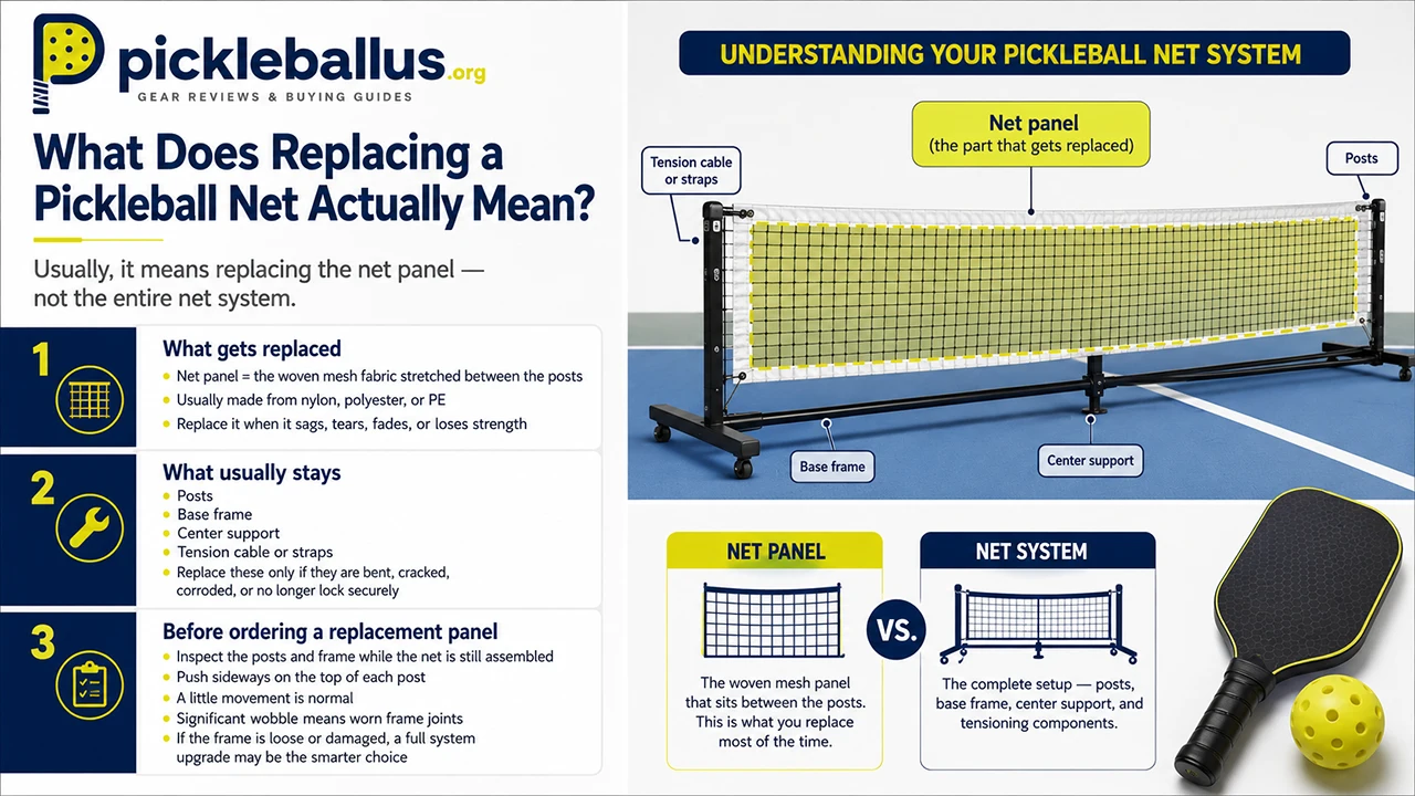 What Does Replacing a Pickleball Net Actually Mean?