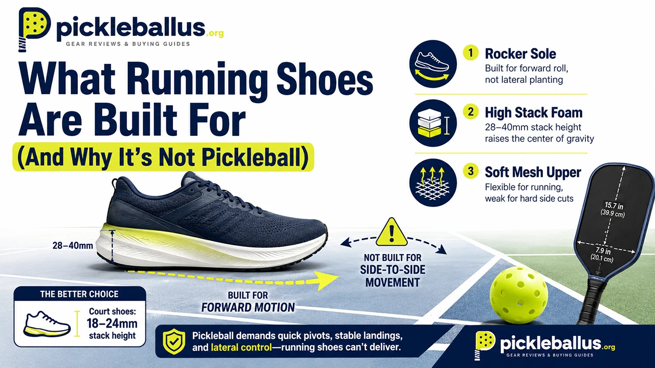 What Running Shoes Are Built For (And Why It's Not Pickleball)