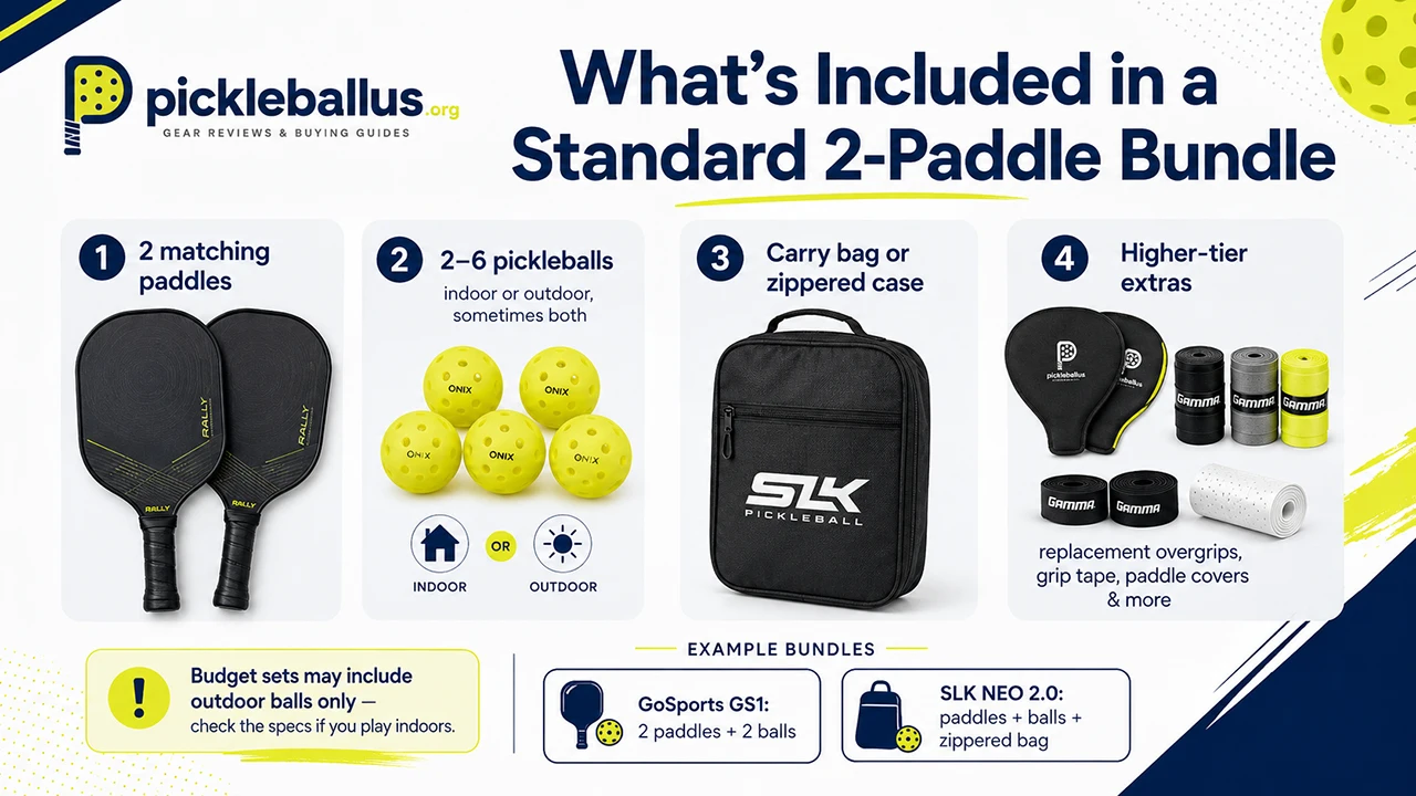 What's Included in a Standard 2-Paddle Bundle