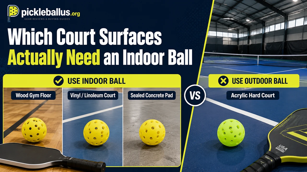 Which Court Surfaces Actually Need an Indoor Ball