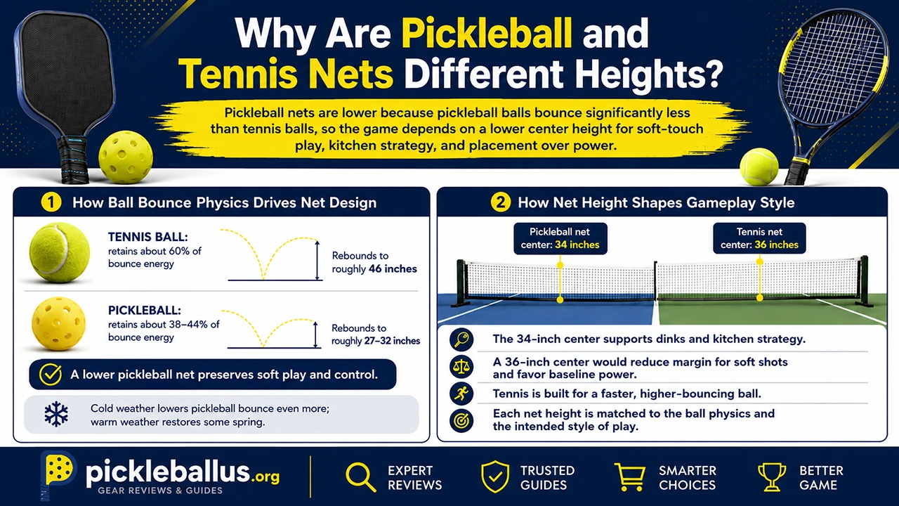 Why Are Pickleball and Tennis Nets Different Heights?